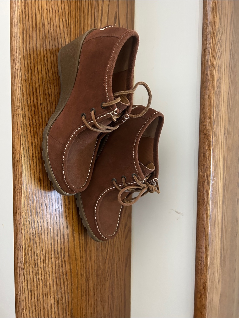 Sperry Chestnut Suede Lace-Up Boat Shoes
